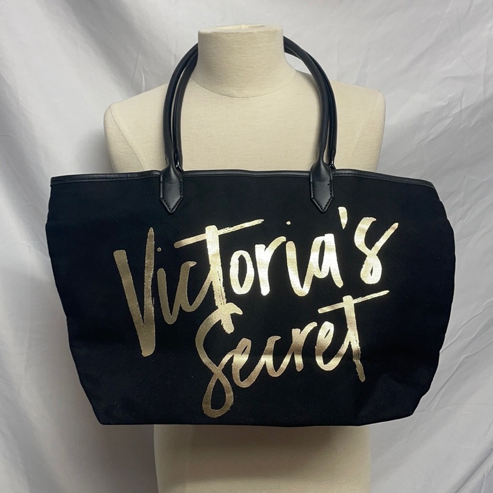 Victoria’s Secret Black Gold Bag - Animal Print